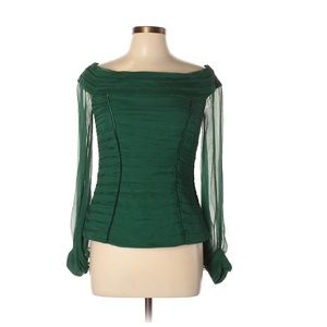 Tadashi Size 10 Long Sleeve Silk Top